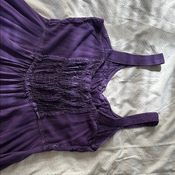 Elegant Purple Sleeveless Dress - Picture 9 of 12